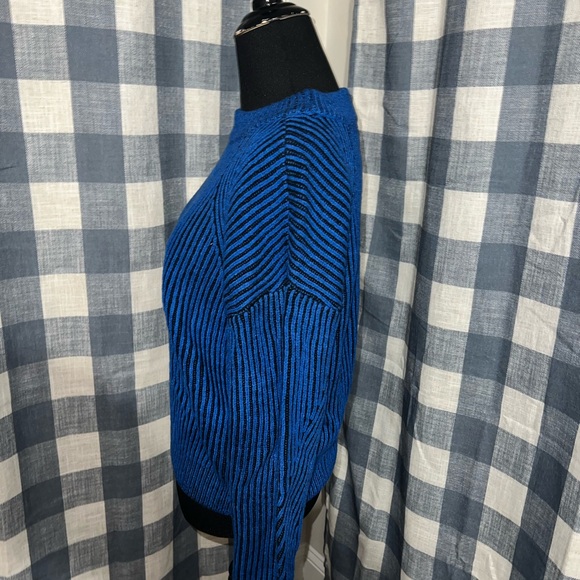 No Boundaries Junior Plaited Pullover Sweater Vendor Blue - Picture 6 of 9